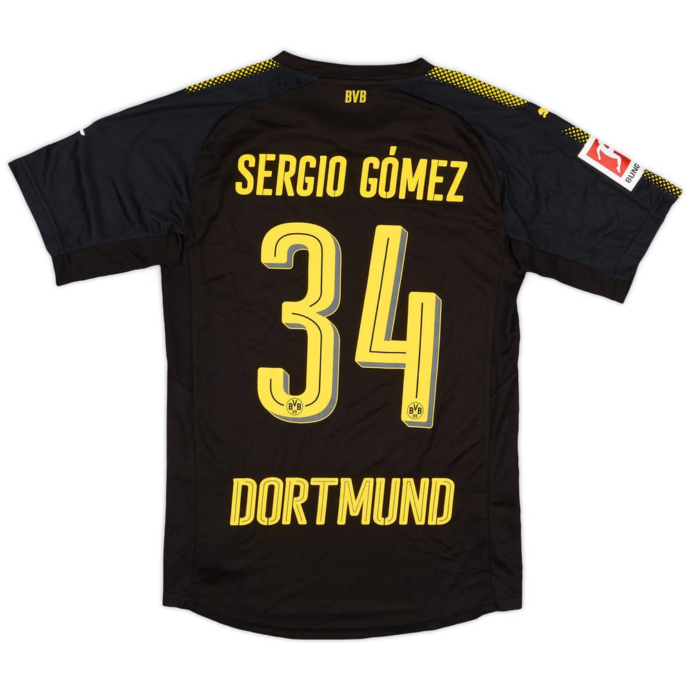 2017-18 Borussia Dortmund Authentic Away Shirt Sergio Gomez #34 - 10/10 - (S)