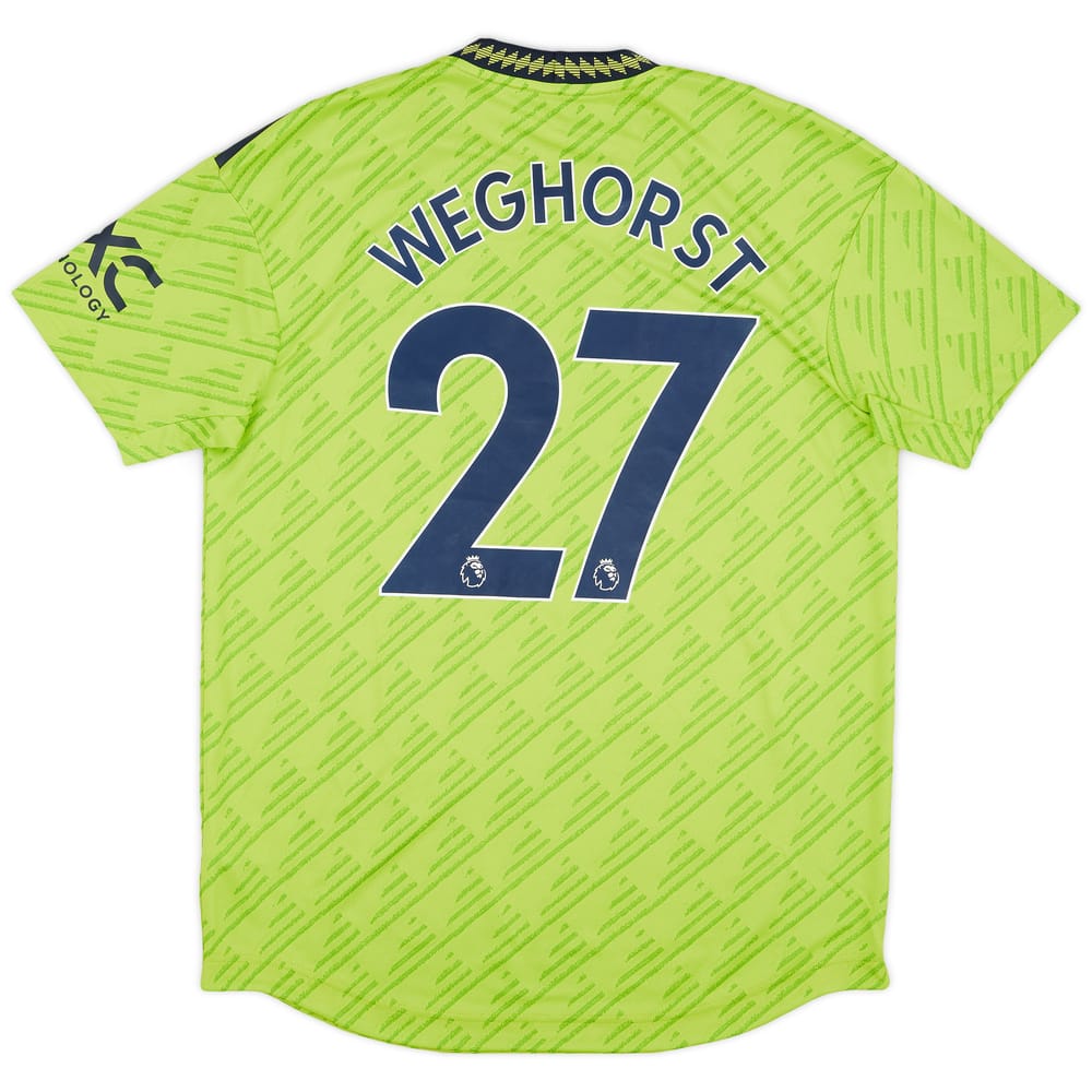2022-23 Manchester United Authentic Third Shirt Weghorst #27 (L)