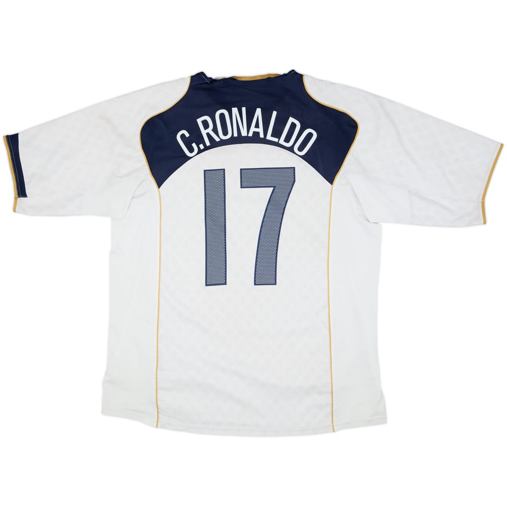 Camiseta de visitante de Portugal 2004-06 C.Ronaldo #17 - 5/10 - (XL)