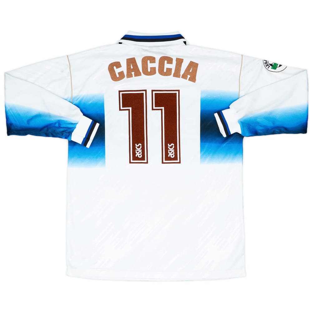 1997-98 Atalanta Match Worn Away L/S Shirt Caccia #11