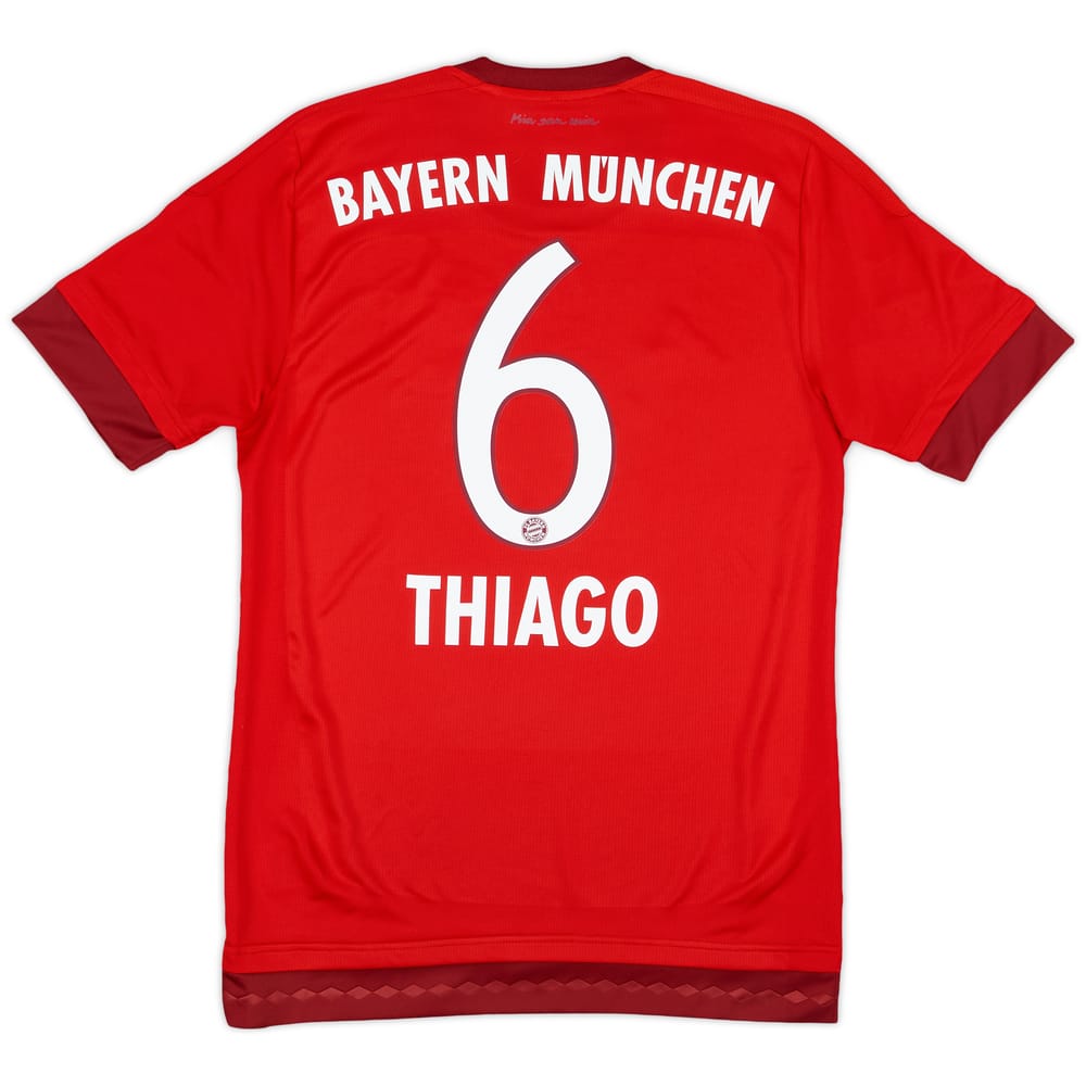 2015-16 Bayern Munich Home Shirt Thiago #6 - 9/10 - (S)