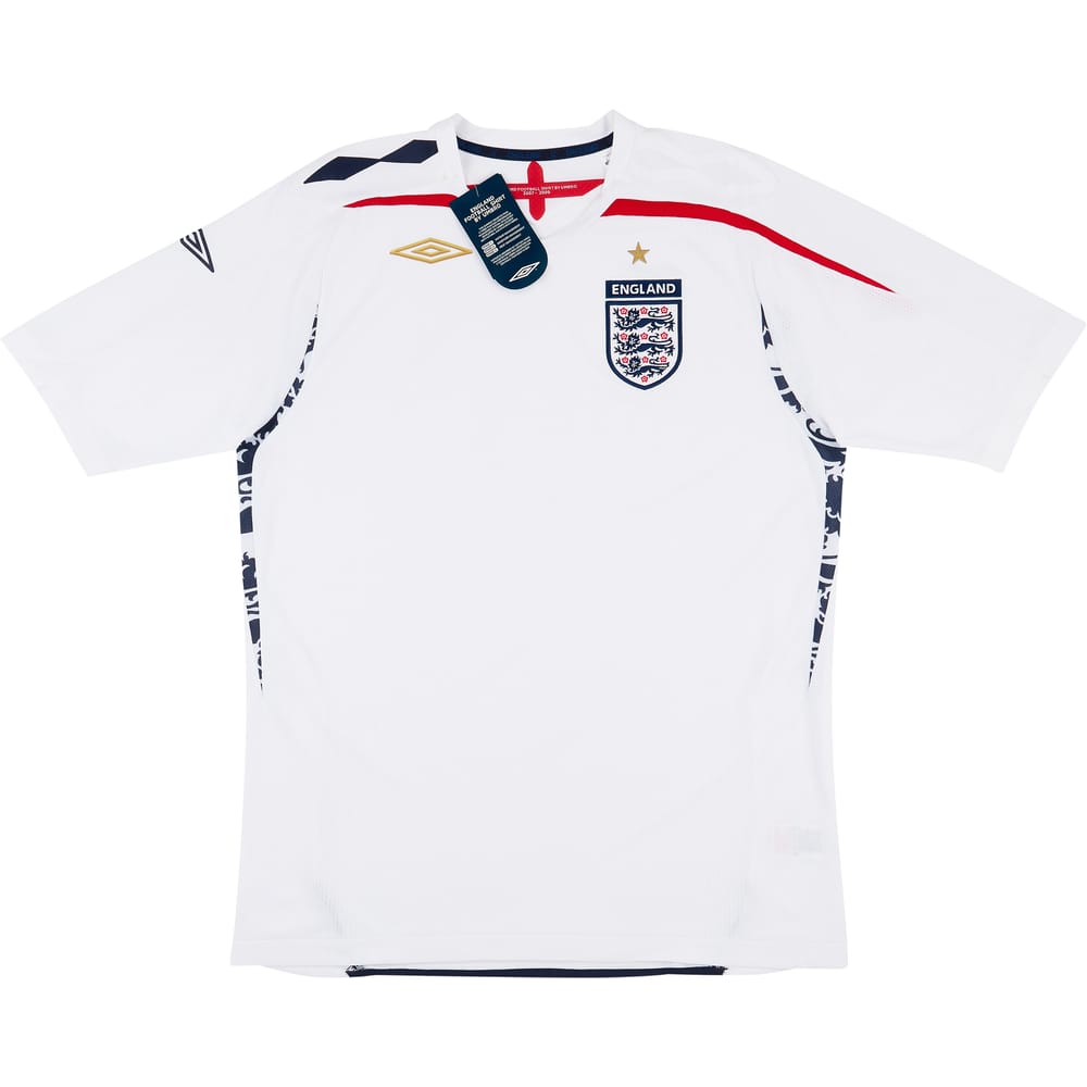 2007-09 England Home Shirt (M)