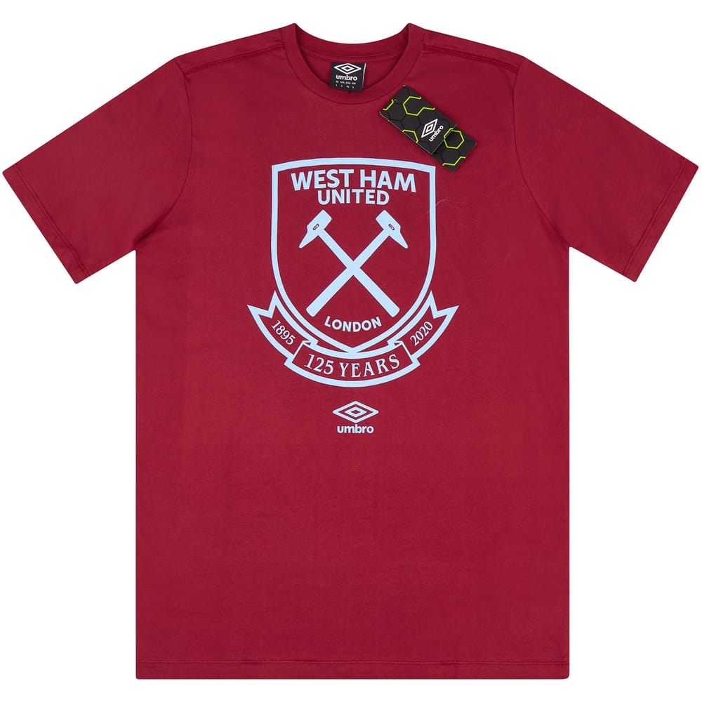 2020-21 West Ham Umbro Logo Tee - NEW
