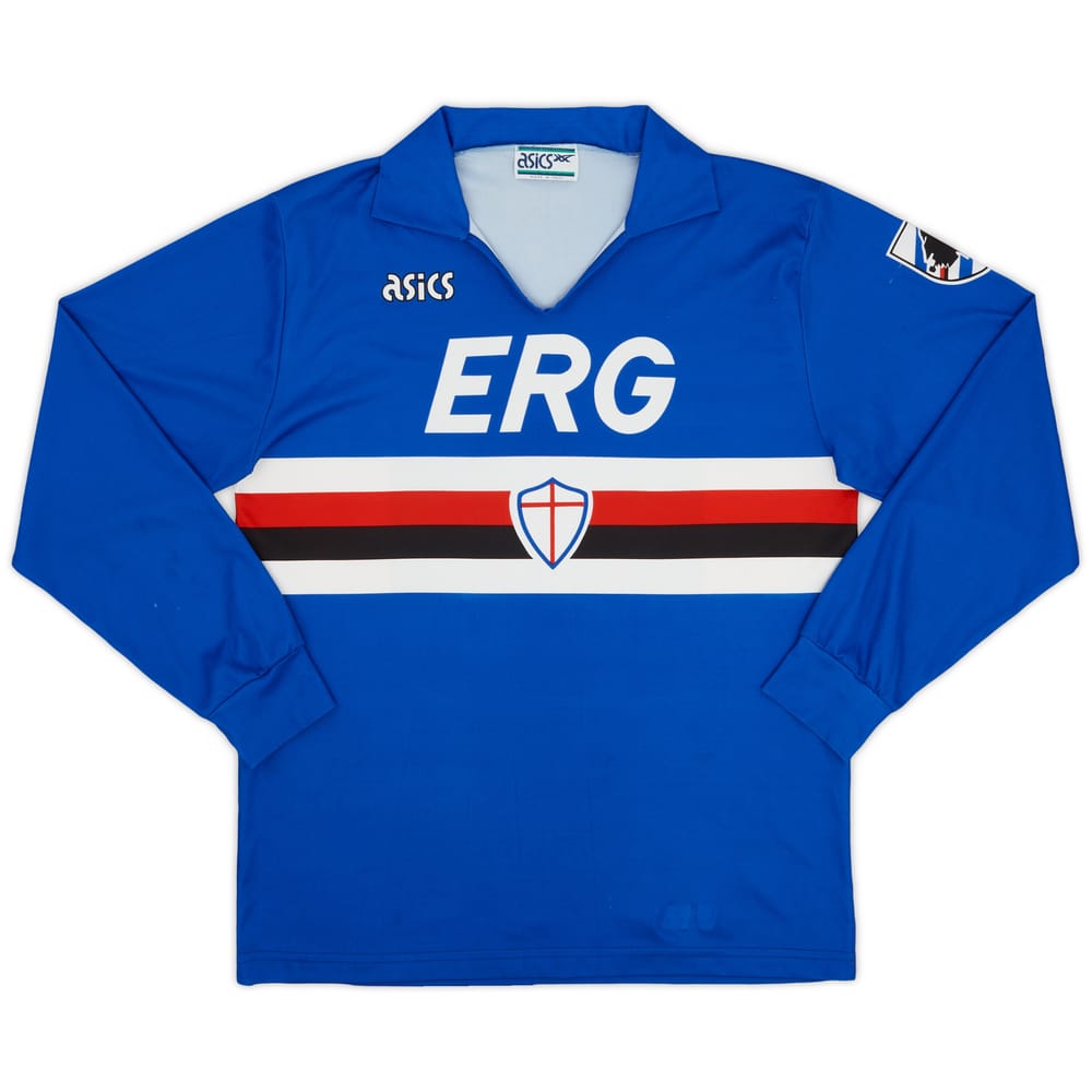1990-92 Sampdoria Home L/S Shirt - 7/10 - (L)