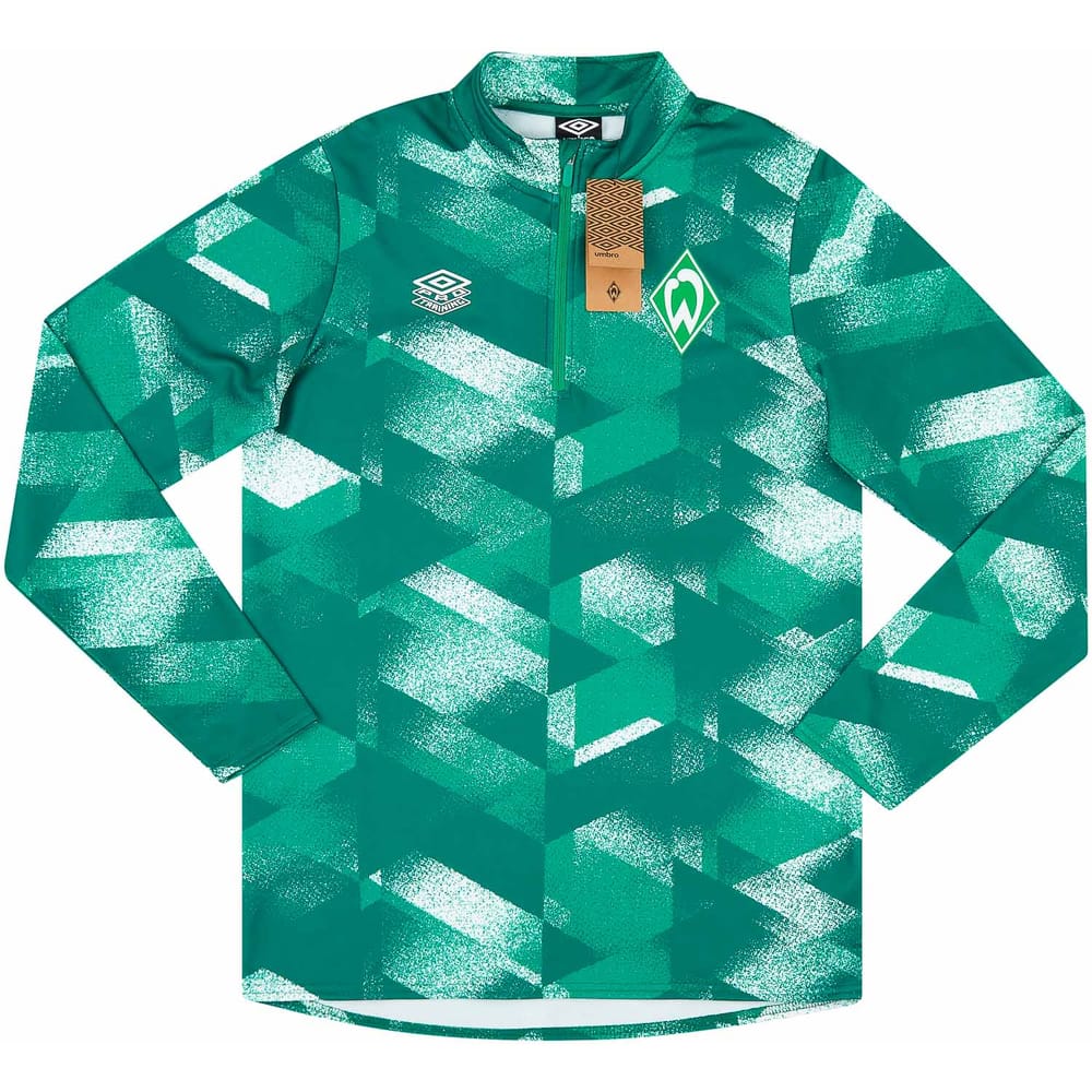 2021-22 Werder Bremen Umbro Warm-Up 1/4 Zip Training Top