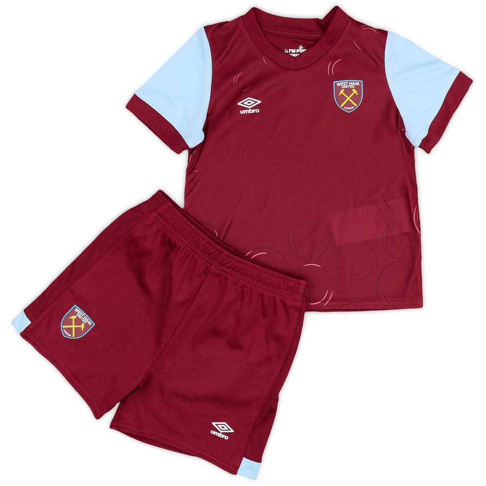 2023-24 West Ham Home Shirt & Shorts Kit (BABY)