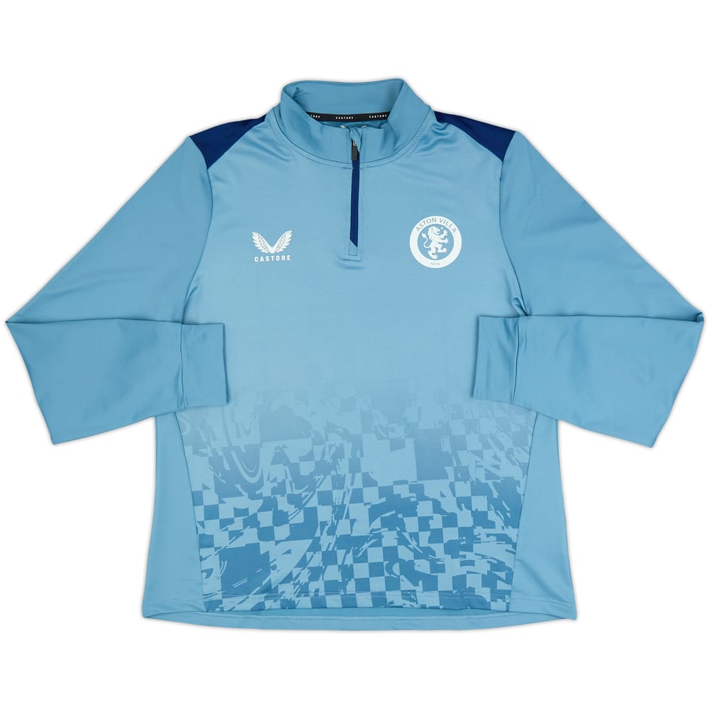 2023-24 Aston Villa Castore Pre-Match 1/4 Zip Top (Women's)