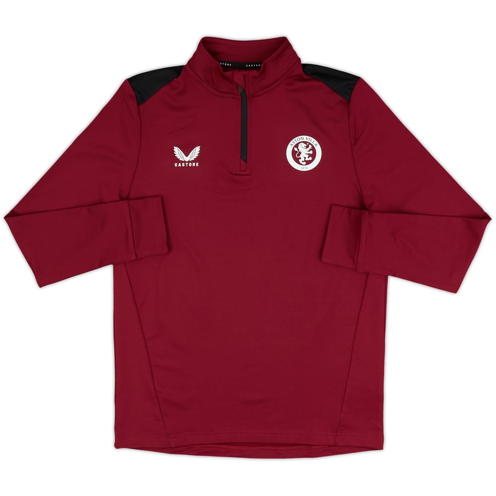 2023-24 Aston Villa Castore 1/4 Zip Training Top (XL.Kids)