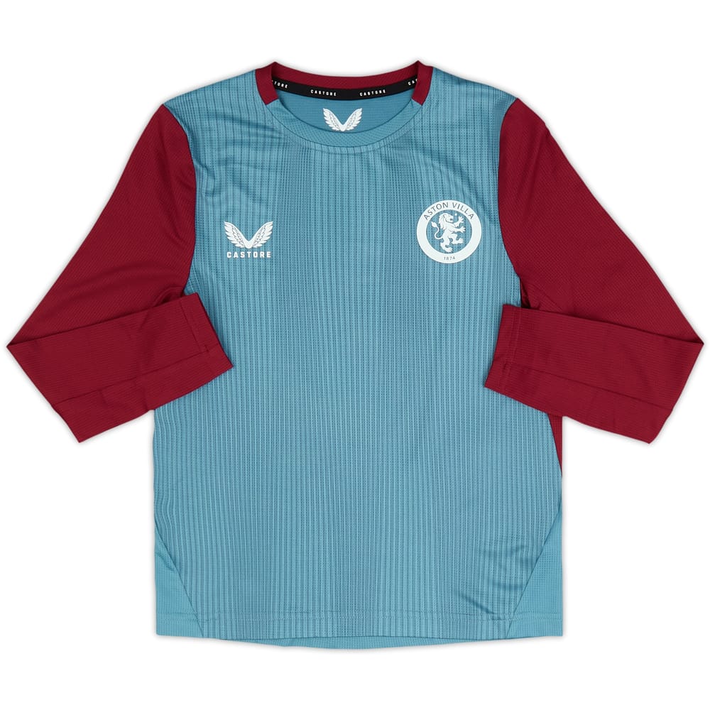 2023-24 Aston Villa Castore Training L/S Shirt (S.Kids)