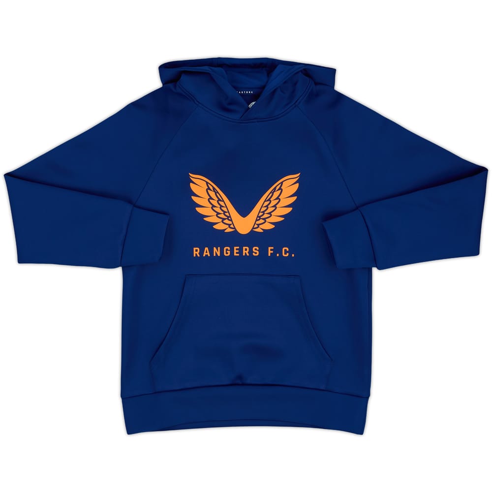 2022-23 Rangers Castore Hooded Logo Top (M.Kids)