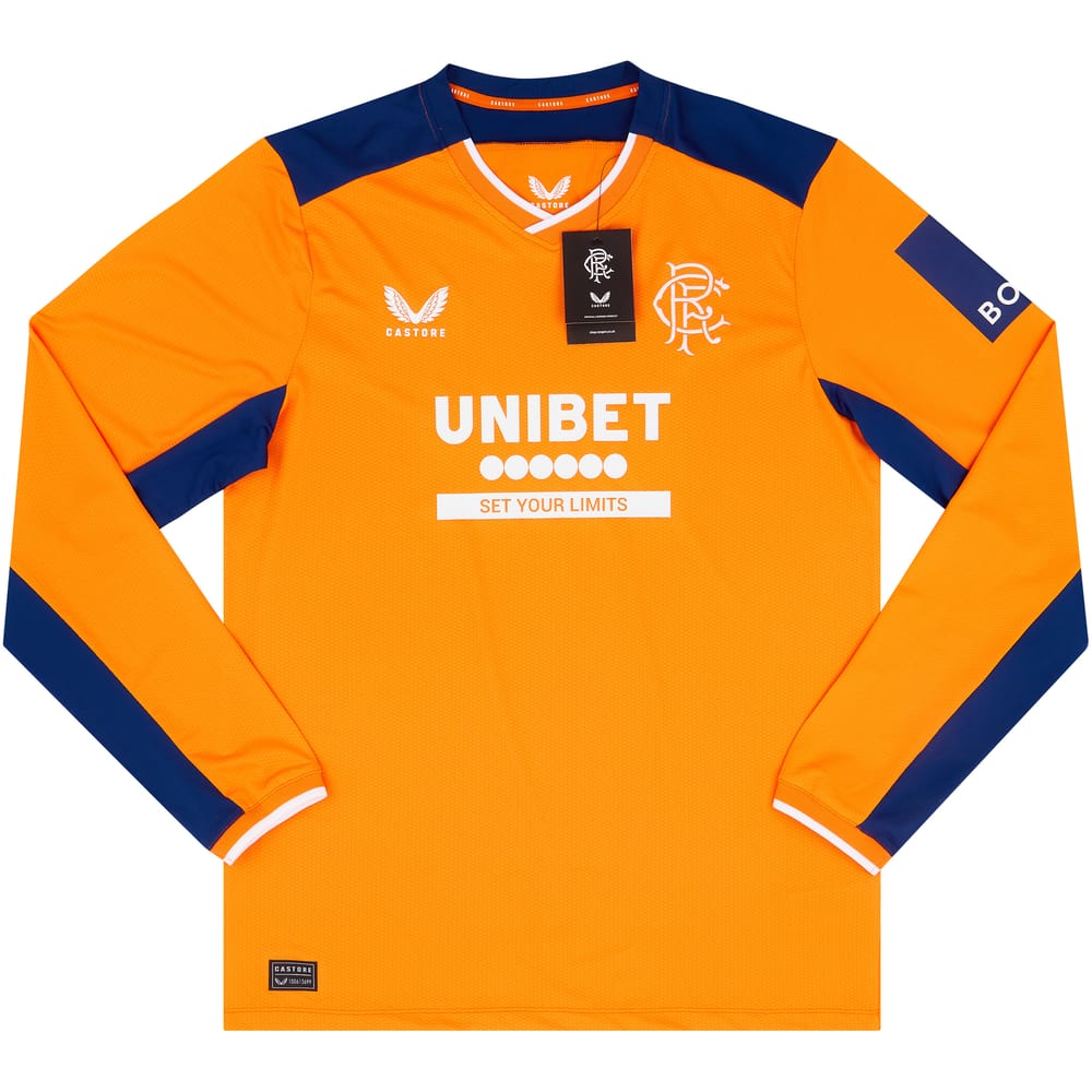 2022-23 Rangers Player Issue Pro Third L/S Shirt