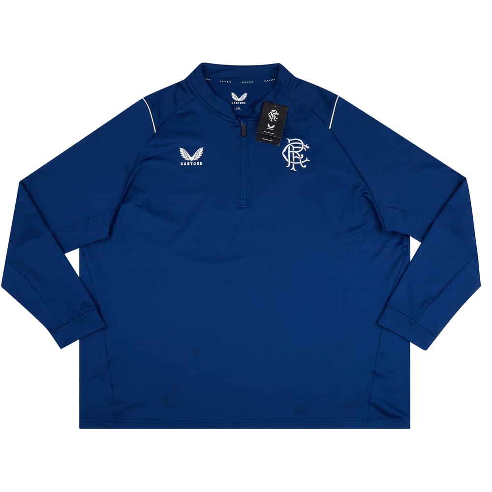 2022-23 Rangers Castore 1/4 Zip Pre-Match Training Top