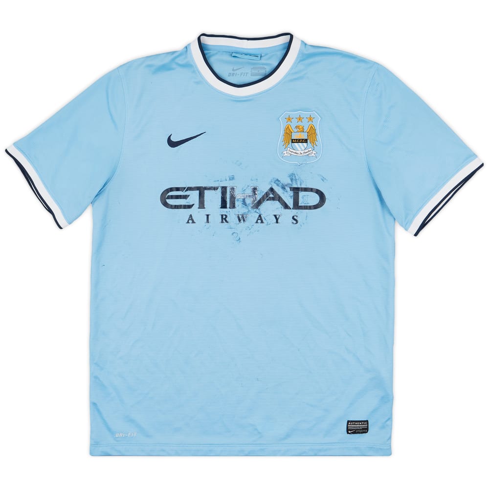 2013-14 Manchester City Home Shirt - 4/10 - (L)