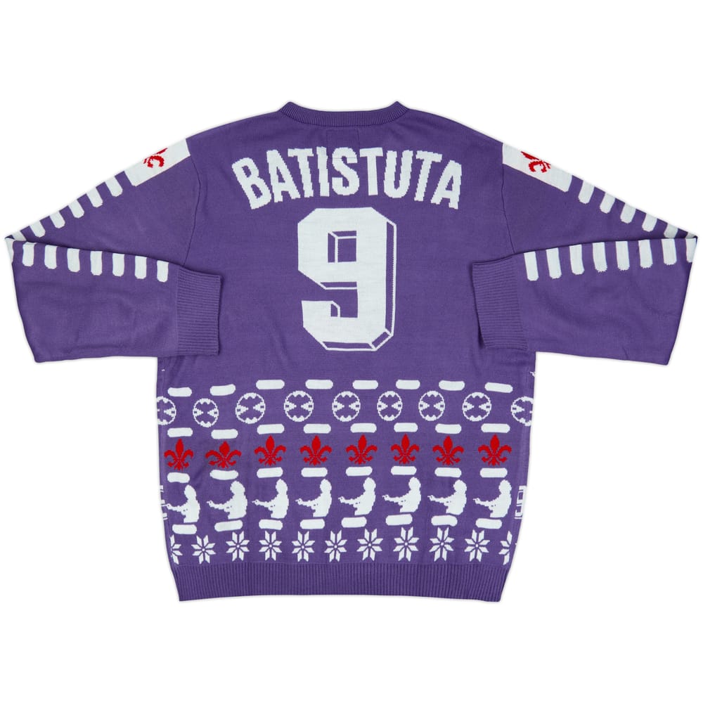 1999-00 Fiorentina Batistuta #9 Christmas Jumper (Oversized fit)