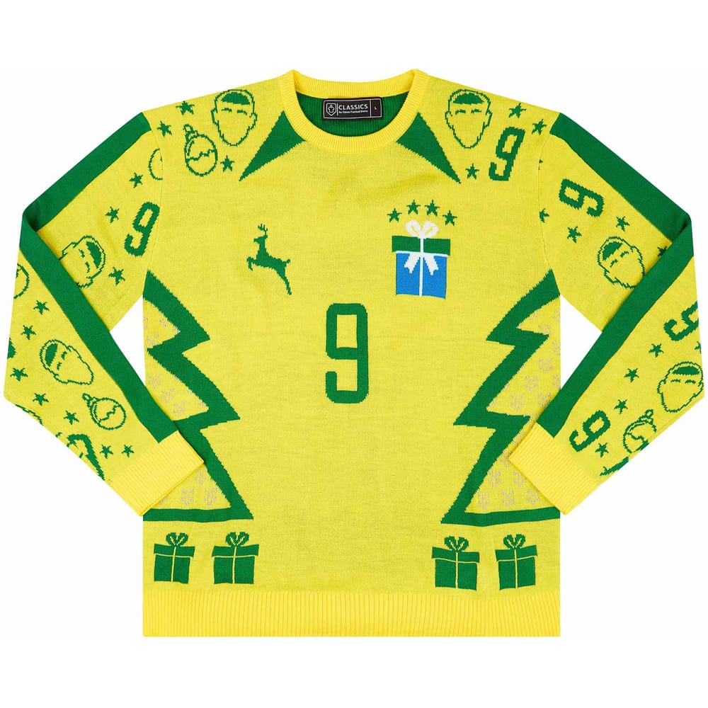 Brazil Ronaldo #9 2002 Christmas Jumper