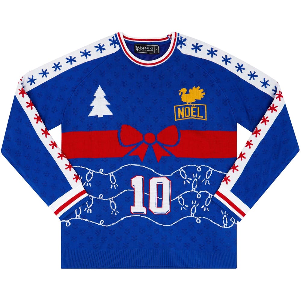 France Zidane #10 Noël Christmas Jumper