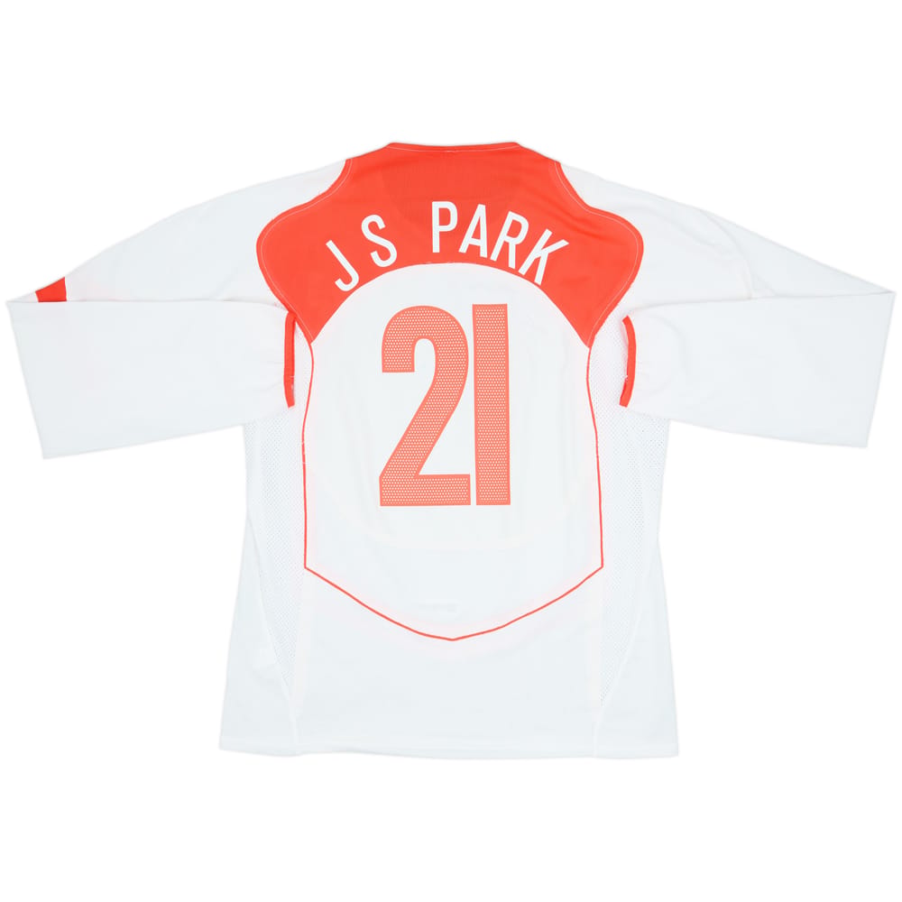 2004-06 South Korea Player Issue Away L/S Shirt J S Park #21 - 8/10 - (XL)