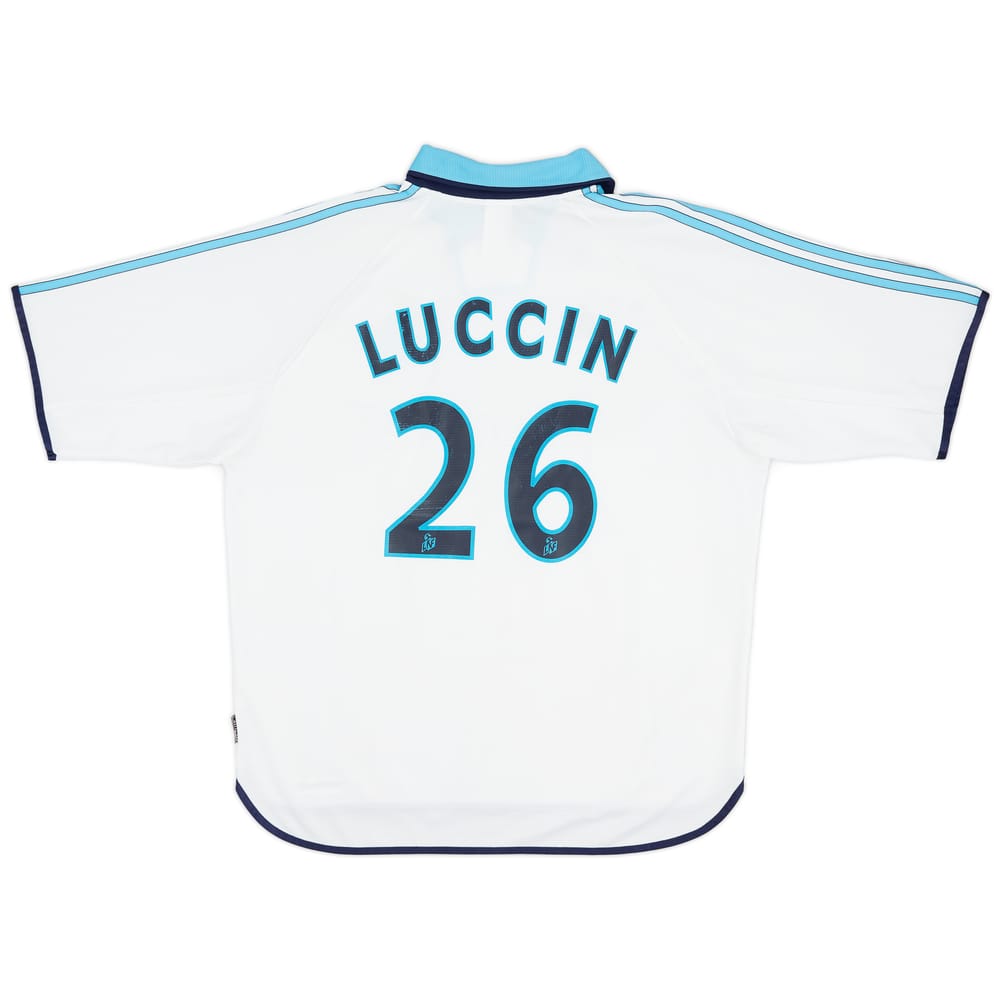 1999-00 Olympique Marseille Home Shirt Luccin #26 - 8/10 - (XL)