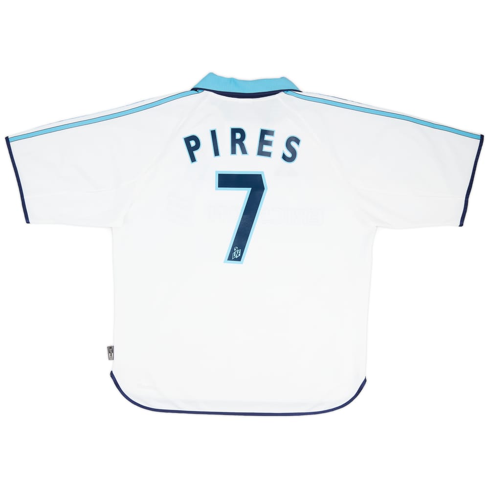 1999-00 Olympique Marseille Home Shirt Pires #7 - 8/10 - (L)