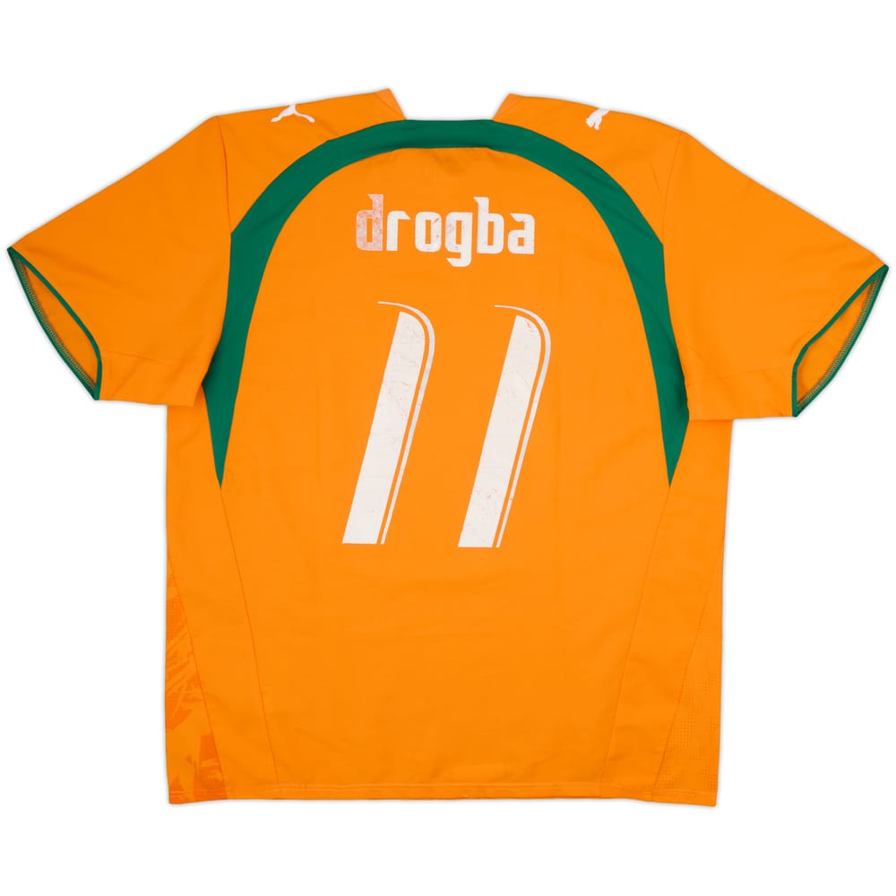 2006-07 Ivory Coast Home Shirt Drogba #11 - 5/10 - (XL)