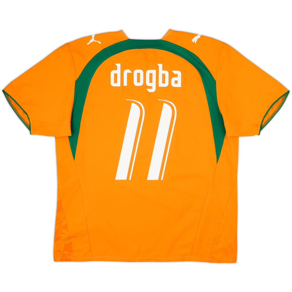 2006-07 Ivory Coast Home Shirt Drogba #11 - 6/10 - (L)