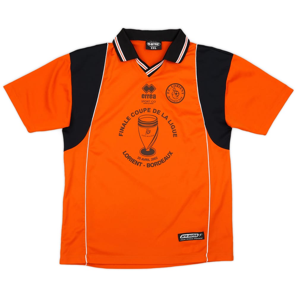 2002-03 FC Lorient "Finale Coupe de la Ligue 2002" Home Shirt - 9/10 - (XXL)