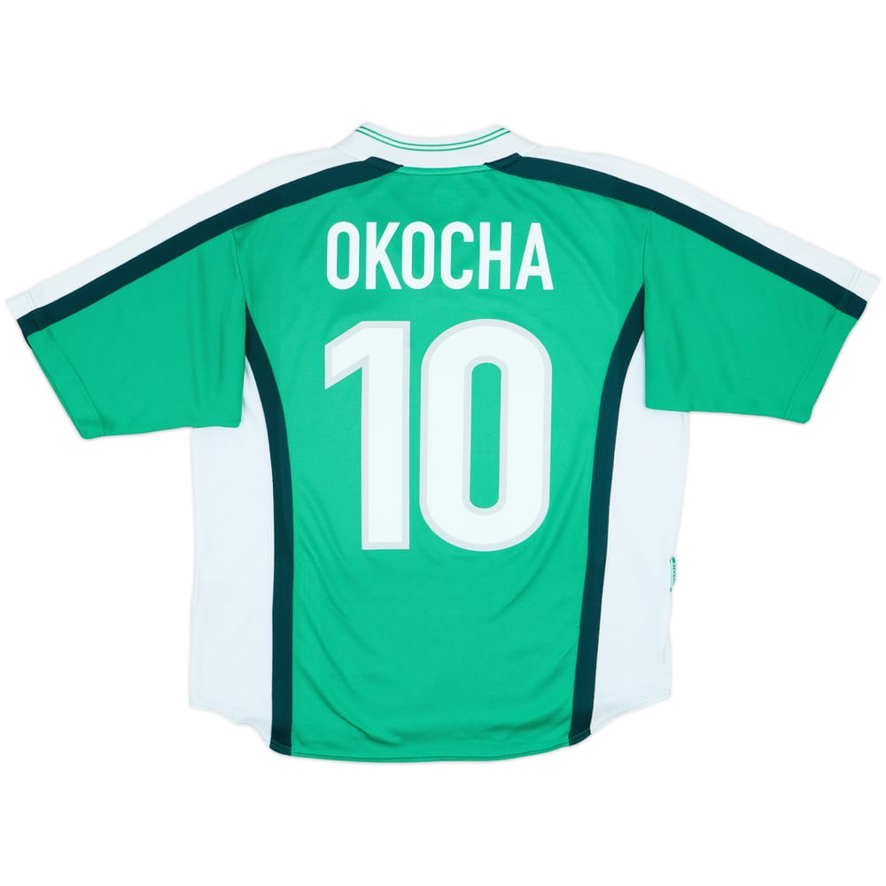 1998-00 Nigeria Home Shirt Okocha #10 - 8/10 - (M)
