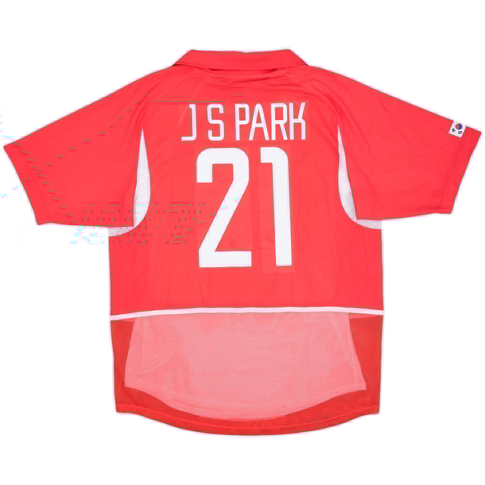 2002-03 South Korea Player Issue Home Shirt J.S.Park #21 - 8/10 - (L)