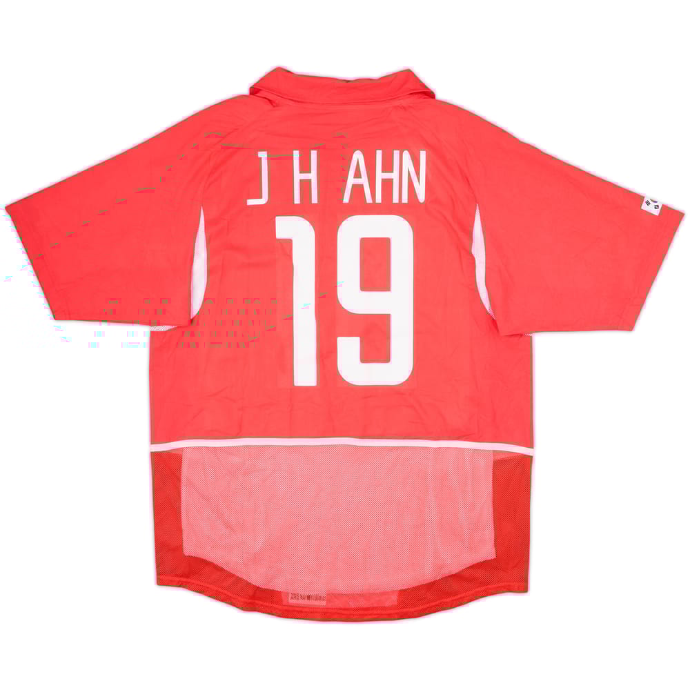 2002-03 South Korea Player Issue Home Shirt J.H.Ahn #19 - 9/10 - (L)