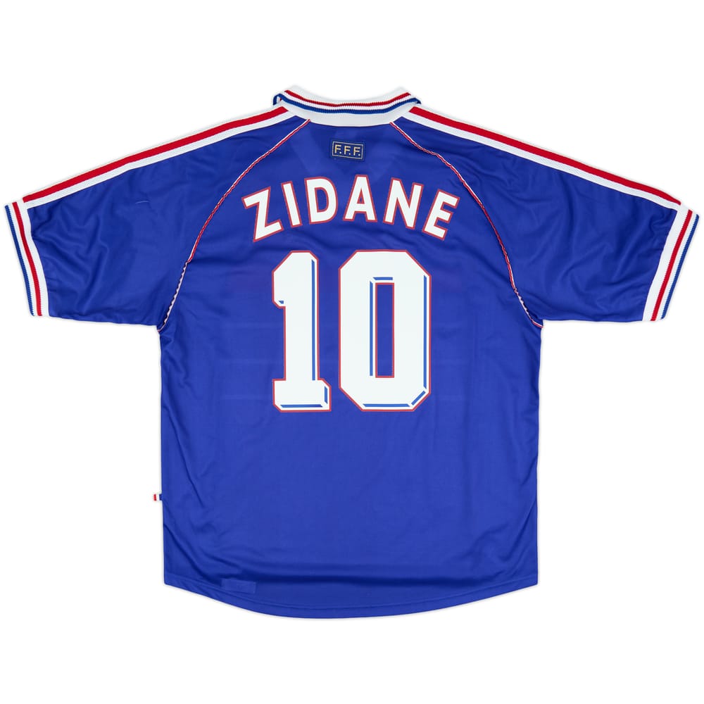 1998-00 France Home Shirt Zidane #10 - 8/10 - (XL)