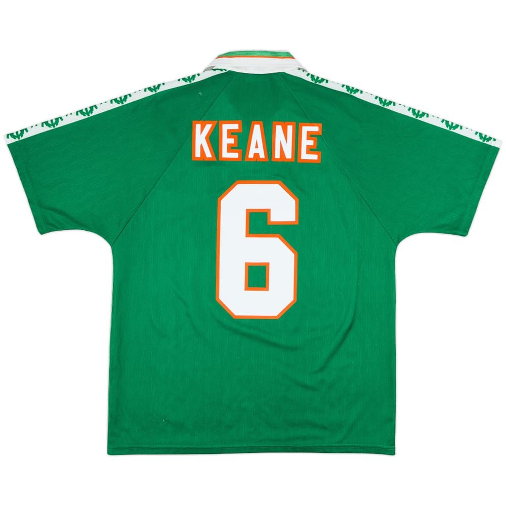 1996-98 Ireland Home Shirt Keane #6 - 8/10 - (L)