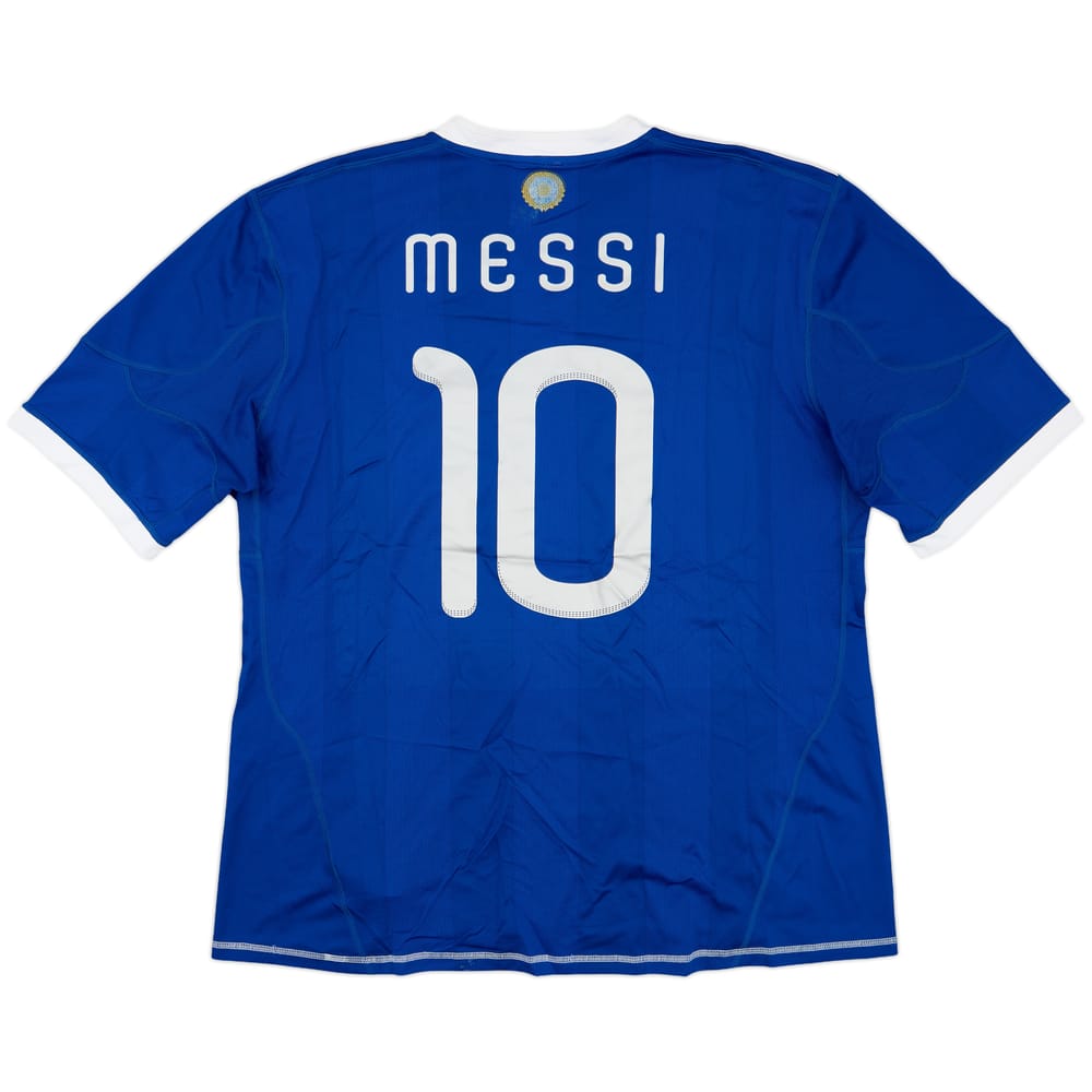 2010-11 Argentina Away Shirt Messi #10 - 8/10 - (XXL)