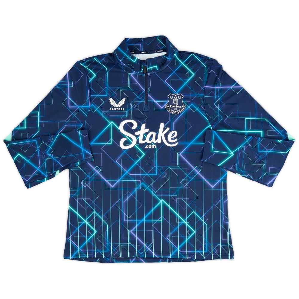 2024-25 Everton Castore Pre-Match 1/4 Zip Top (Women's XL)