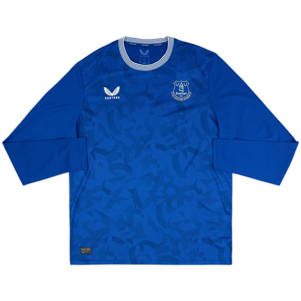 2024-25 Everton Authentic Home L/S Shirt (S)