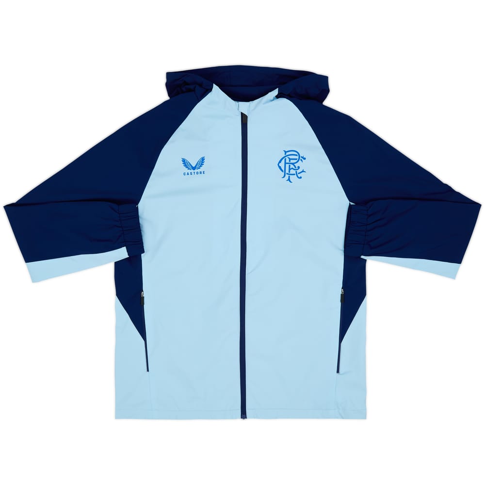 2024-25 Rangers Castore Hooded Rain Jacket 