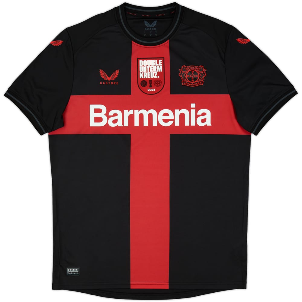 2023-24 Bayer Leverkusen Home 'Double Cup Winners' Shirt - In Box - (KIDS)