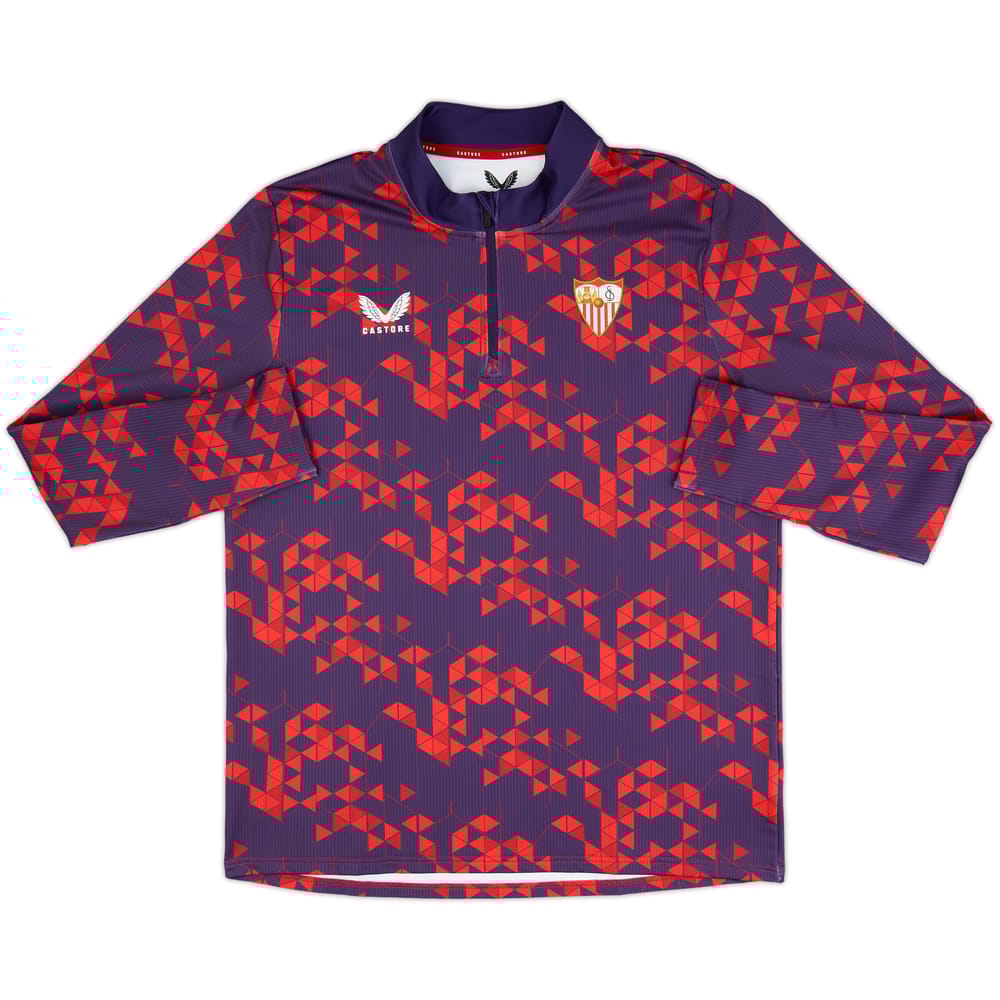 2024-25 Sevilla Castore 1/4 Zip Pre-Match Top