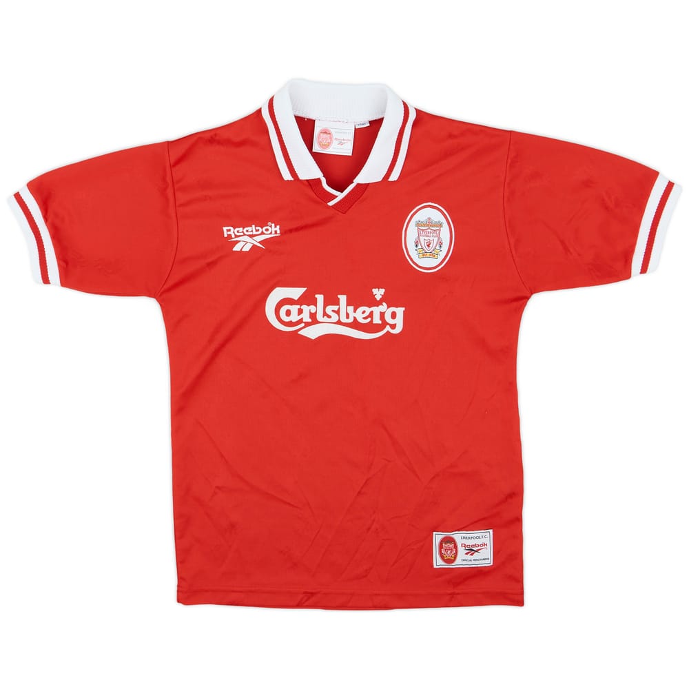 1996-98 Liverpool Home Shirt - 8/10 - (Y)