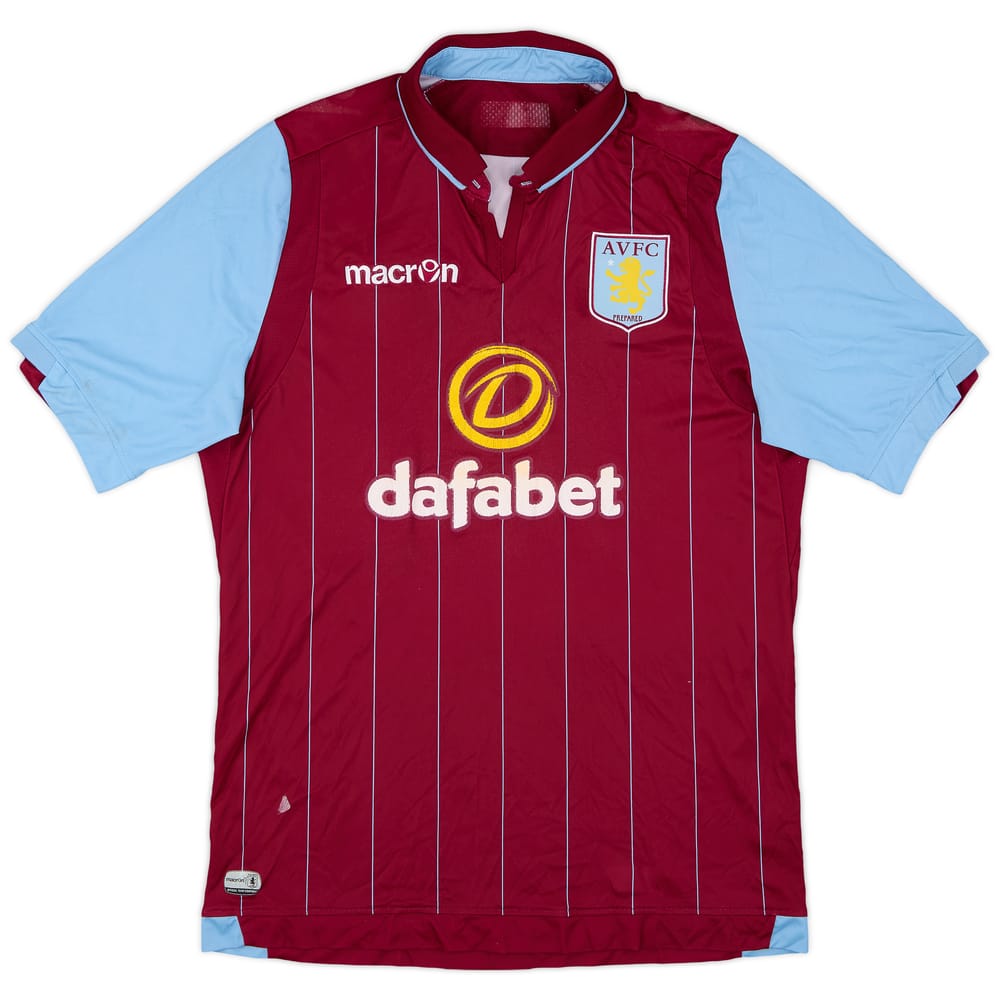 2014-15 Aston Villa Home Shirt - 4/10 - (M)