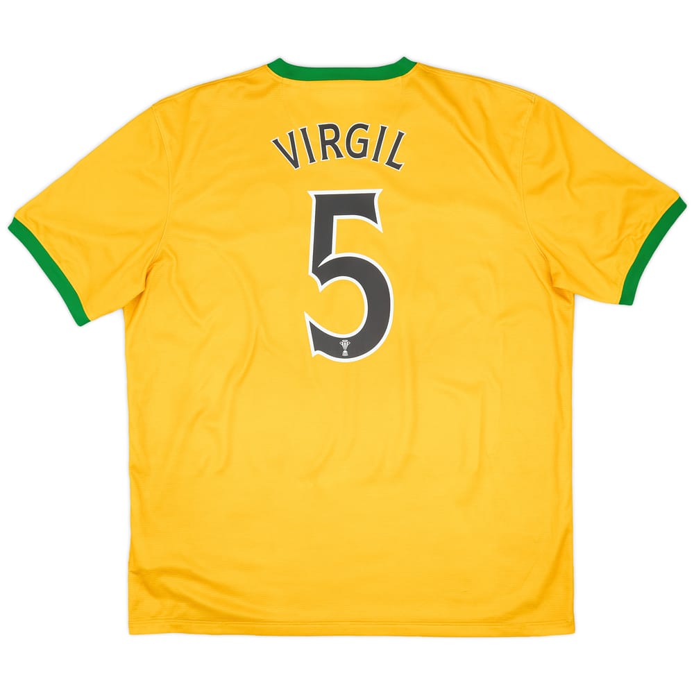 2013-14 Celtic Away Shirt Virgil #5 - 8/10 - (XL)