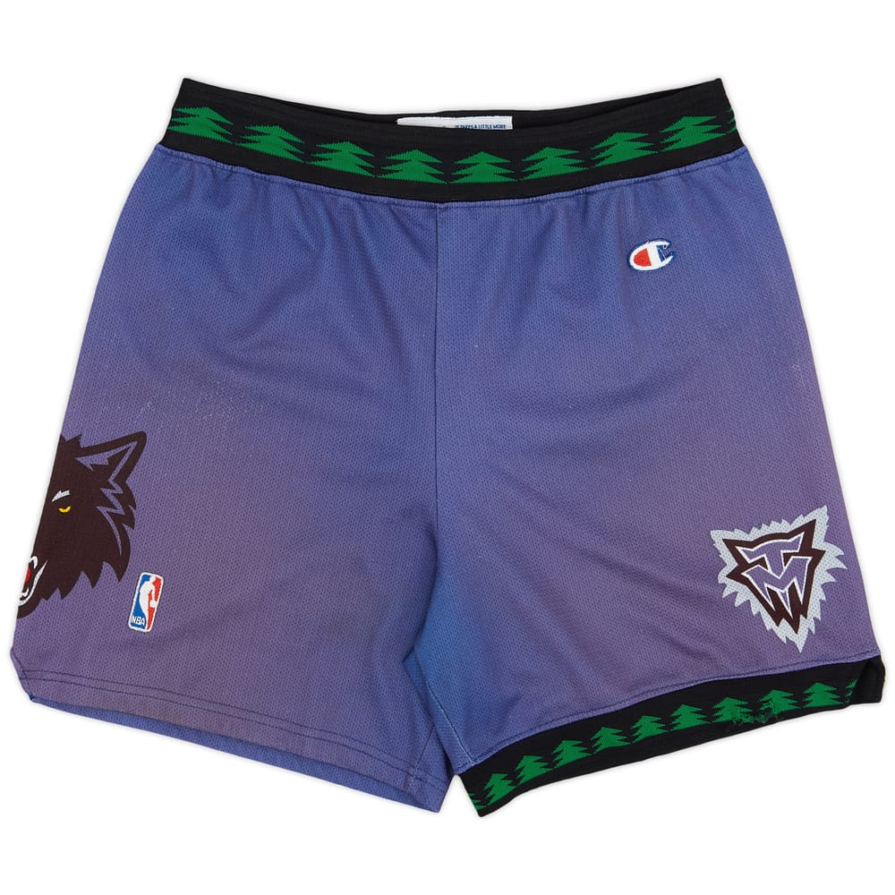 1996-08 Minnesota Timberwolves Champion Away Shorts - 3/10 - (L)