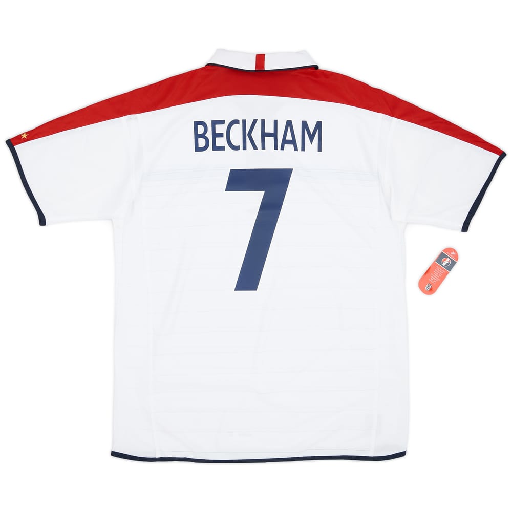 2003-05 England Home Shirt Beckham #7 (XL)