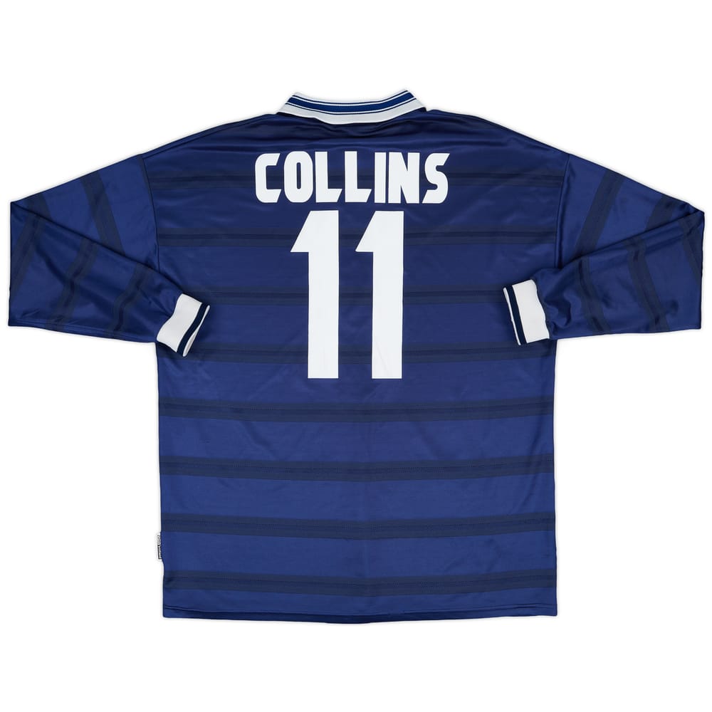 1998-00 Scotland Home L/S Shirt Collins #11 - 6/10 - (XXL)