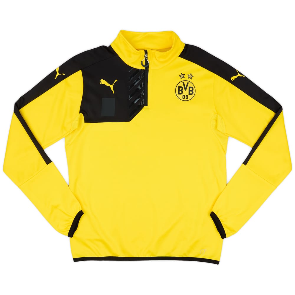 2015-16 Borussia Dortmund Puma 1/4 Zip Training Top - As New - (M)