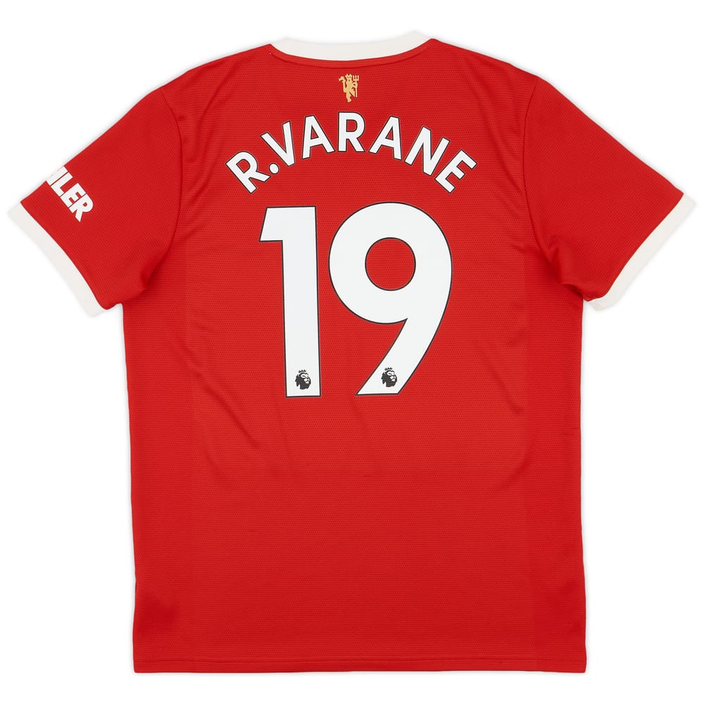 2021-22 Manchester United Home Shirt Varane #19 - 8/10 - (L)