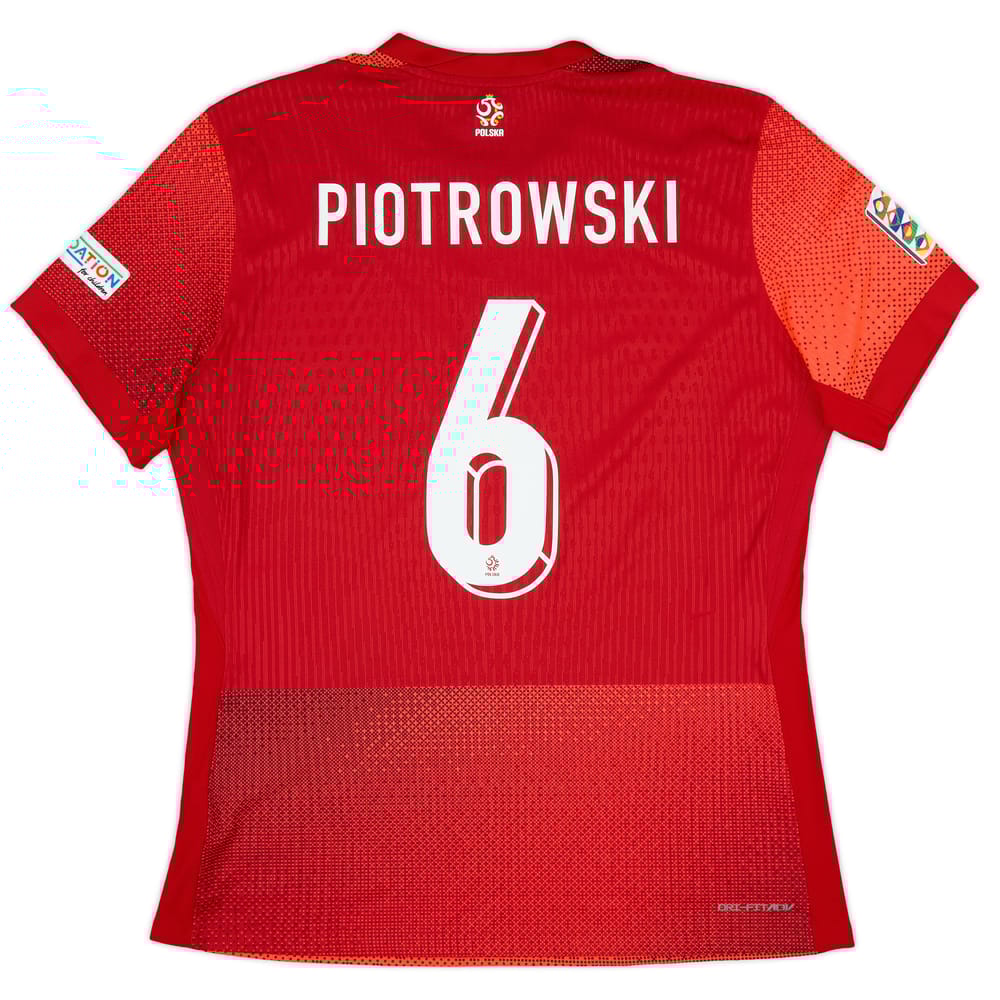2024 Poland Match Issue Nations League Away Shirt Piotrowski #6