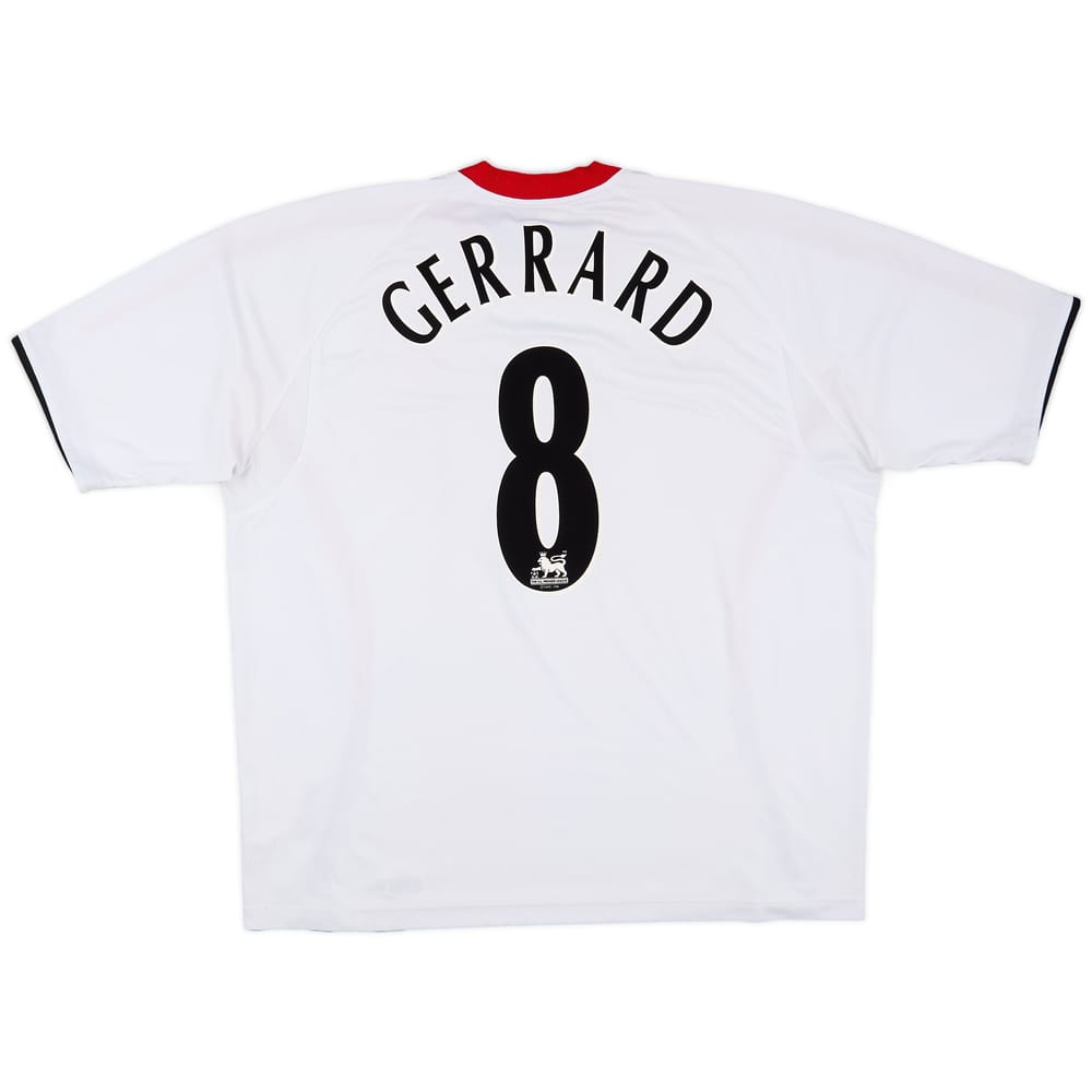 2005-06 Liverpool Away Shirt Gerrard #8 - 5/10 - (XXL)