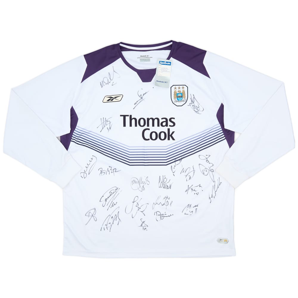 2004-05 Manchester City Signed Away L/S Shirt (XL)