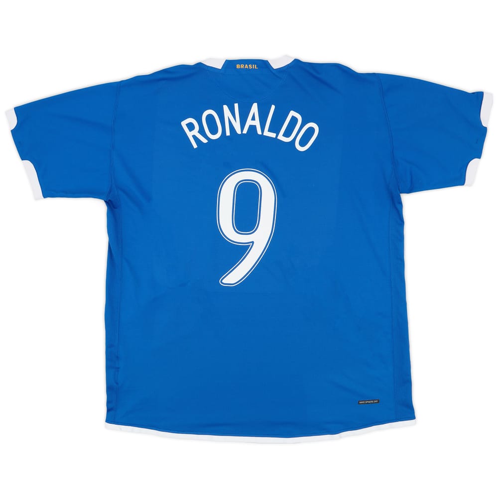2006-07 Brazil Away Shirt Ronaldo #9 - 9/10 - (XXL)