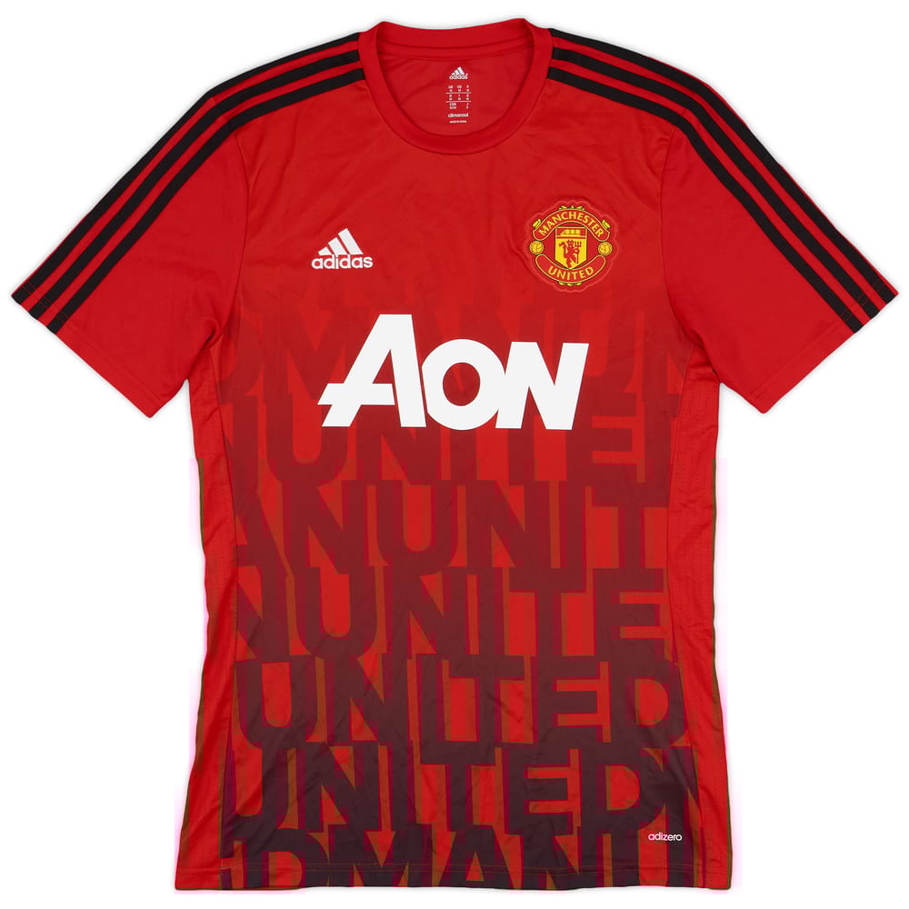 2015-16 Manchester United adizero Training Shirt - 8/10 - (M)